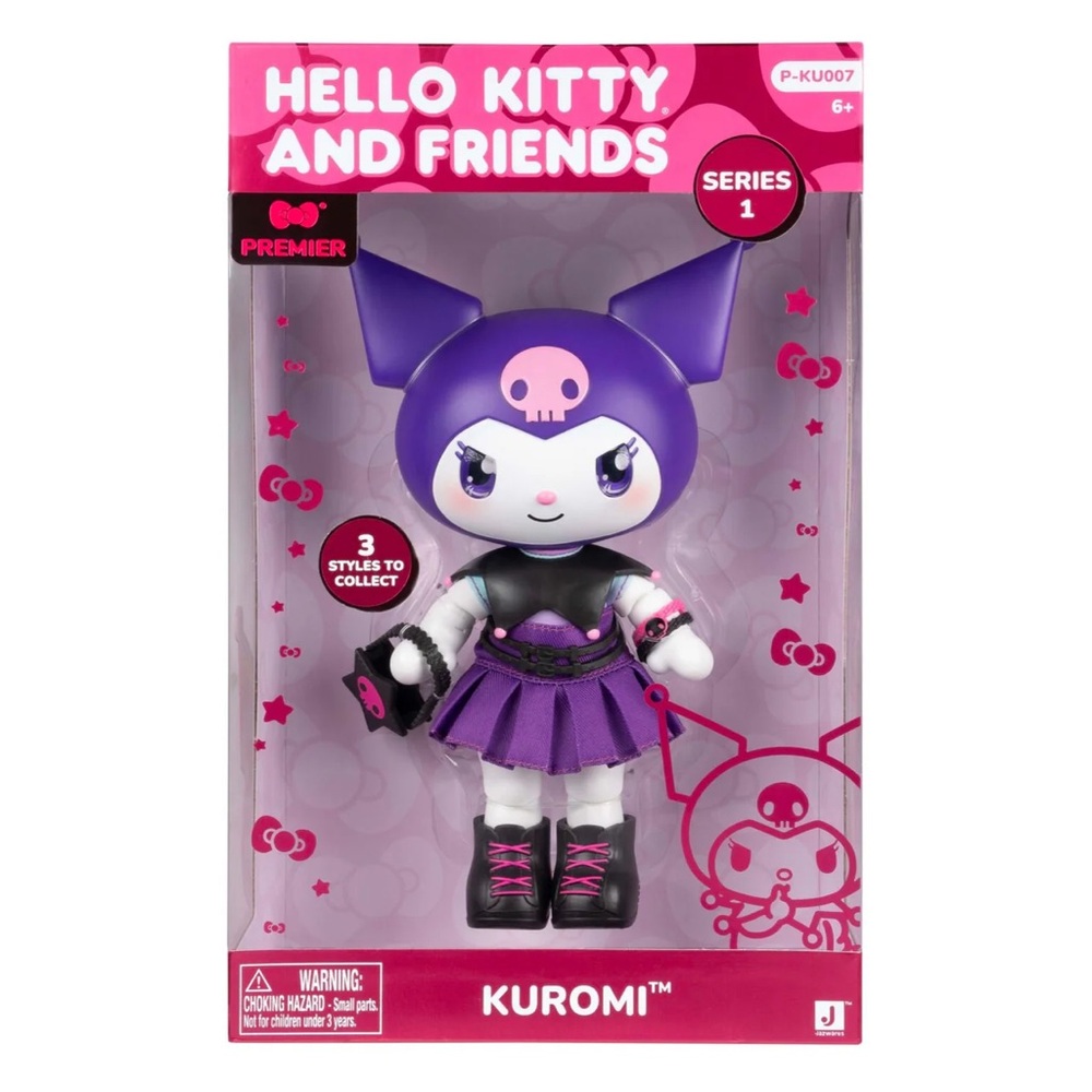 Hello Kitty and Friends Premier 8-Inch Kuromi Articulated Figure new Doll